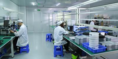 Packaging workshop of raw material testing machine 